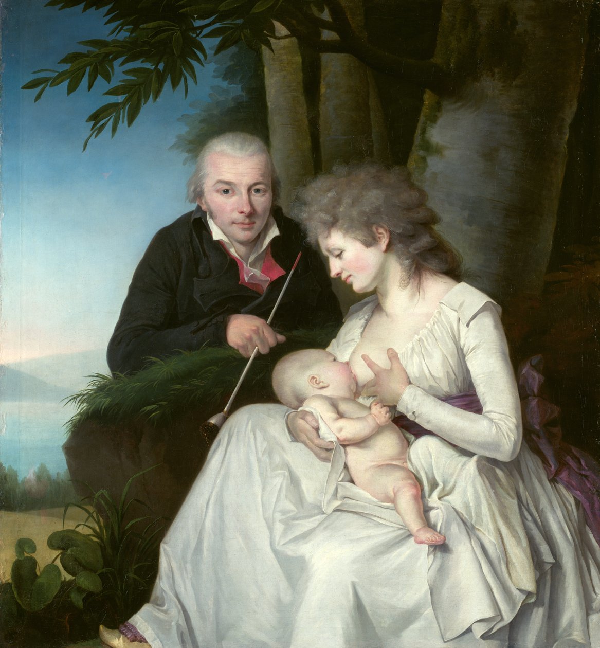 Familieportrett, 1795-1800 av Johann Friedrich August Tischbein