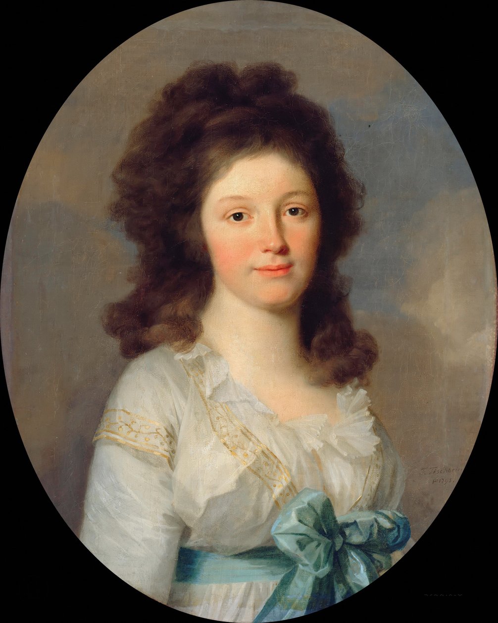 Portrett av Henriette grevinne av Egloffstein 1773-1864, 1795. av Johann Friedrich August Tischbein