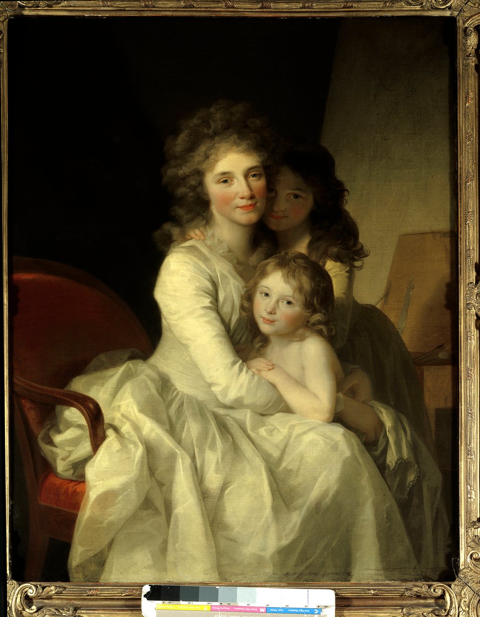 Sophie Muller og hennes to døtre Maleri av Johann Friedrich August Tischbein (1750-1812) 1792 rundt Paris, Museum of Decorative Arts av Johann Friedrich August Tischbein