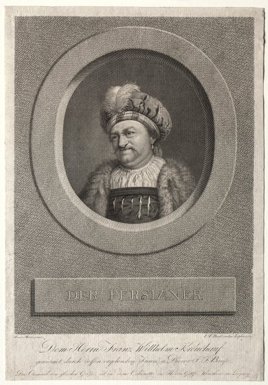 Perseren - Portrett av Franz Wilhelm Kreuchauf av Johann Friedrich Bause