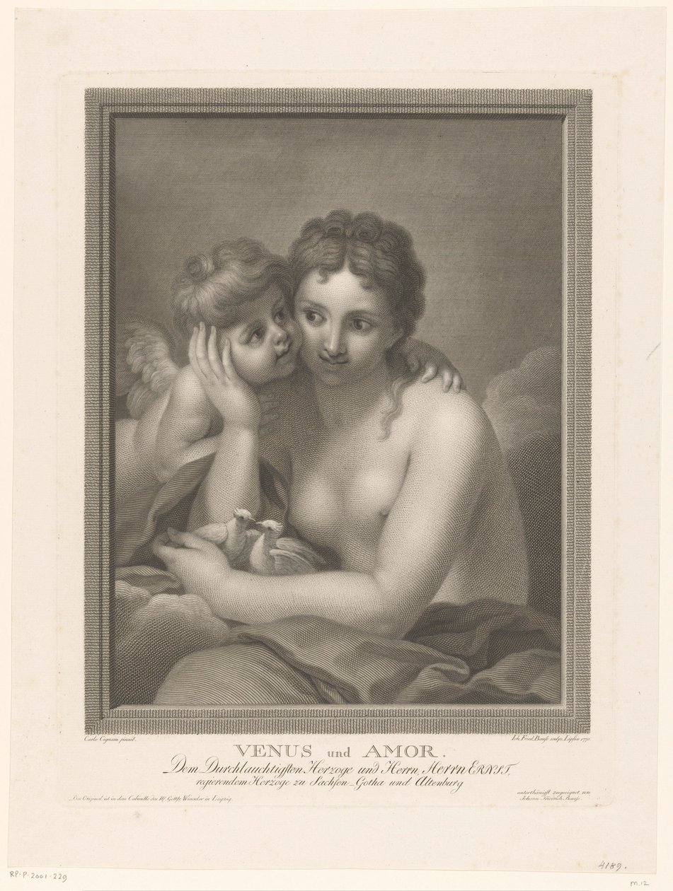 Venus forelsket av Johann Friedrich Bause