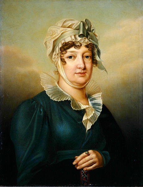 Kurfyrsten Wilhelmine Caroline von Hessen-Kassel, ca. 1803-06 (olje på lerret) av Johann Friedrich Bury