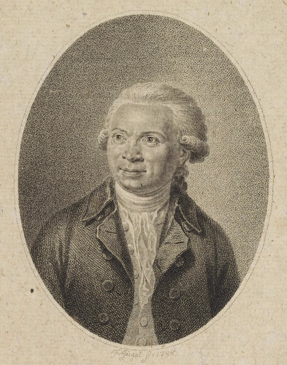 Portrett av komponisten Johann Abraham Peter Schulz 1747-1800, 1794. av Johann Friedrich Jügel