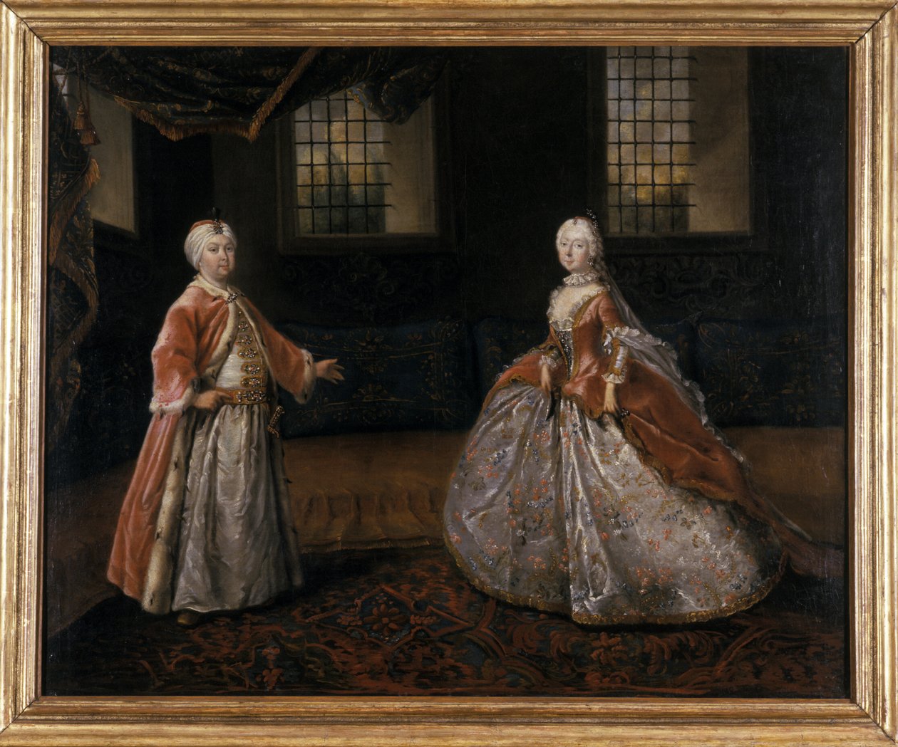 Portrett av hertug Friedrich III av Saxe-Gotha-Altenburg og hertuginne Luise-Dorothee, 1760 av Johann Friedrich Loeber
