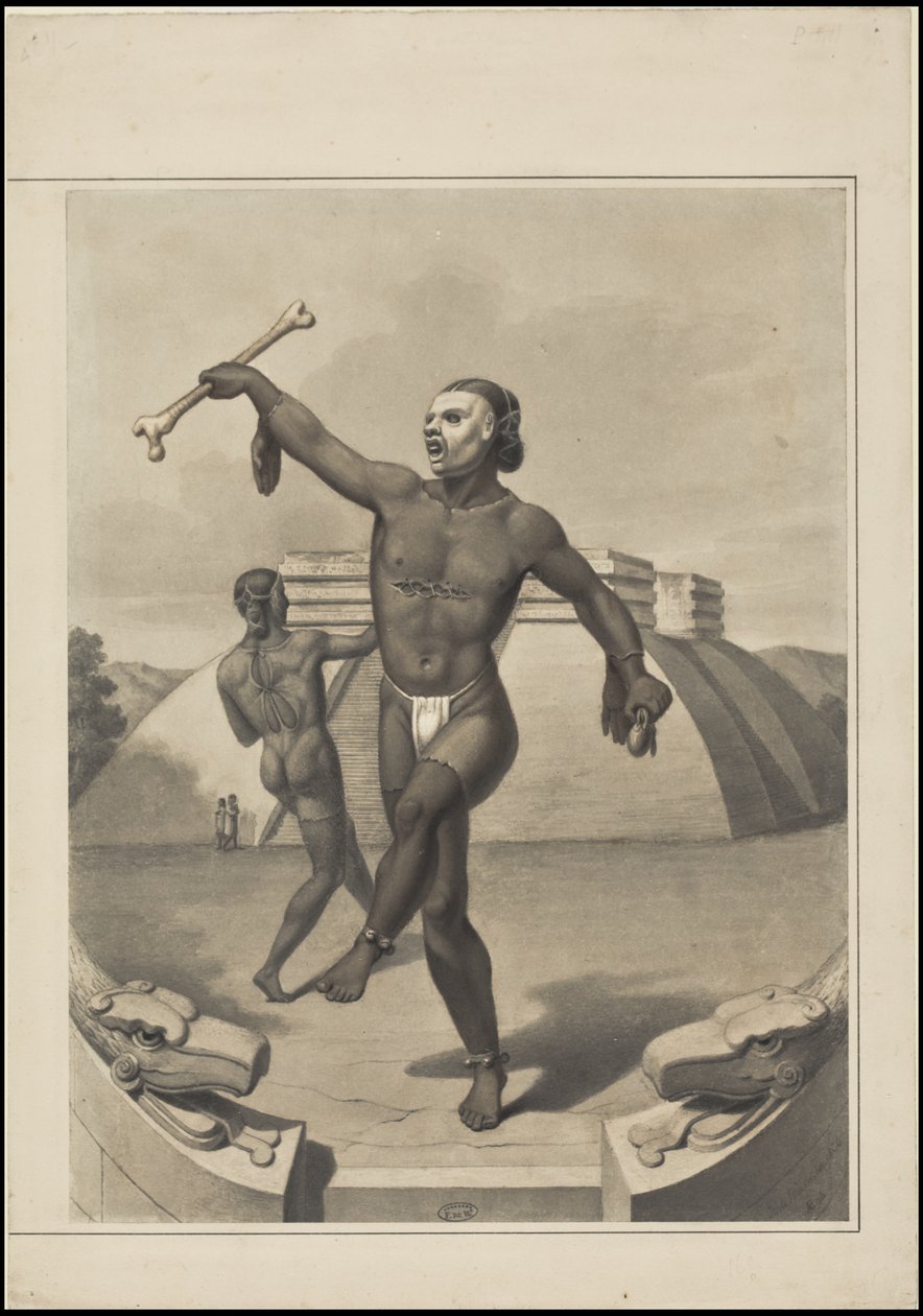 En samling av Waldecks originale kunstverk fra Mesoamerica, boks 10 av 22 av Johann Friedrich Maximilian von Waldeck