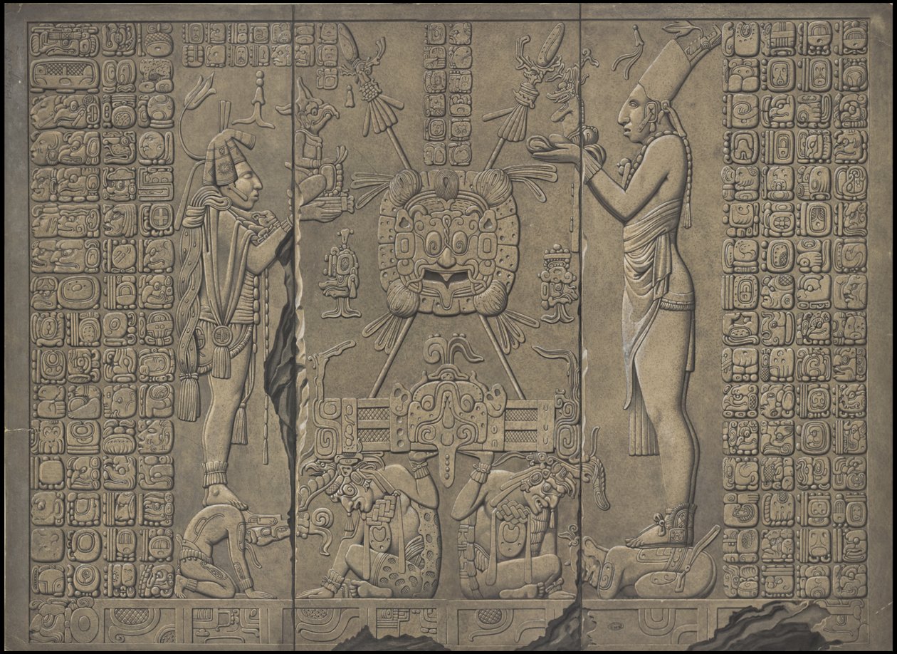 En samling av Waldecks originale kunstverk fra Mesoamerica, boks 20 av 22 av Johann Friedrich Maximilian von Waldeck