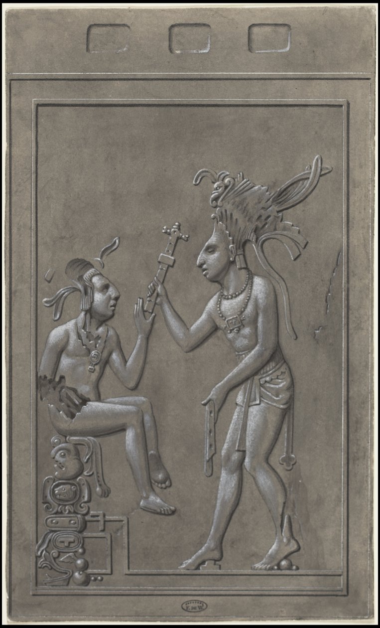 En samling av Waldecks originale kunstverk fra Mesoamerica, boks 2 av 22 av Johann Friedrich Maximilian von Waldeck