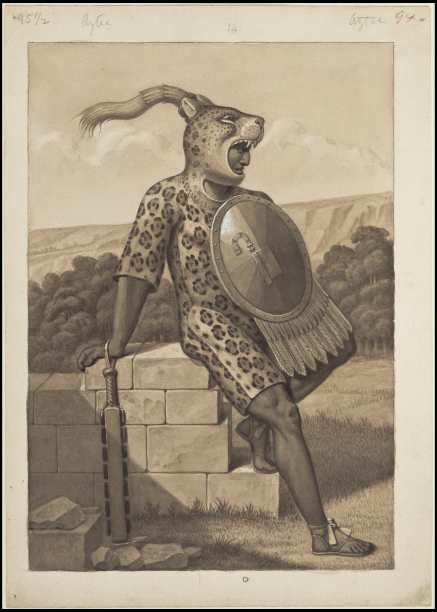 En samling av Waldecks originale kunstverk fra Mesoamerica, boks 3 av 22 av Johann Friedrich Maximilian von Waldeck