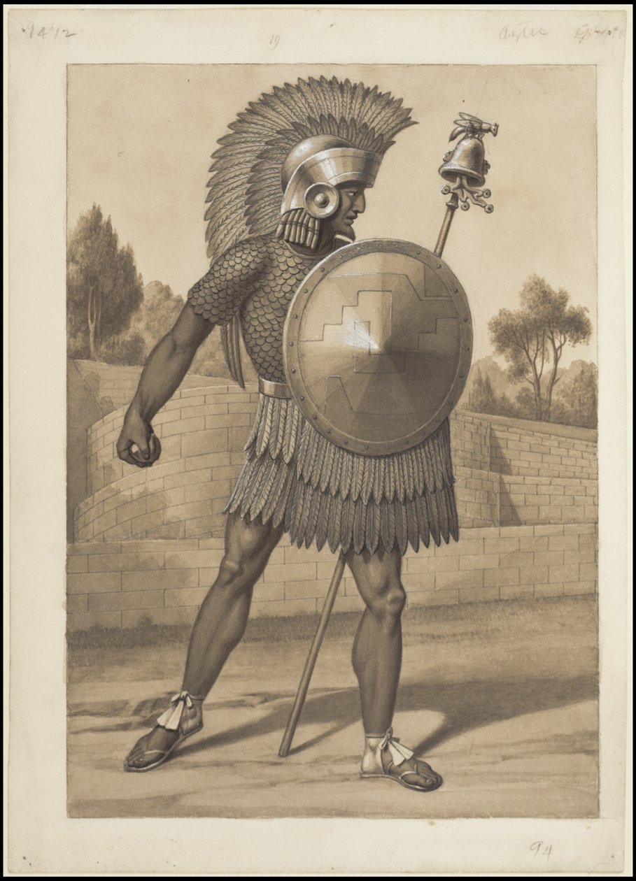 En samling av Waldecks originale kunstverk fra Mesoamerica, boks 3 av 22 av Johann Friedrich Maximilian von Waldeck