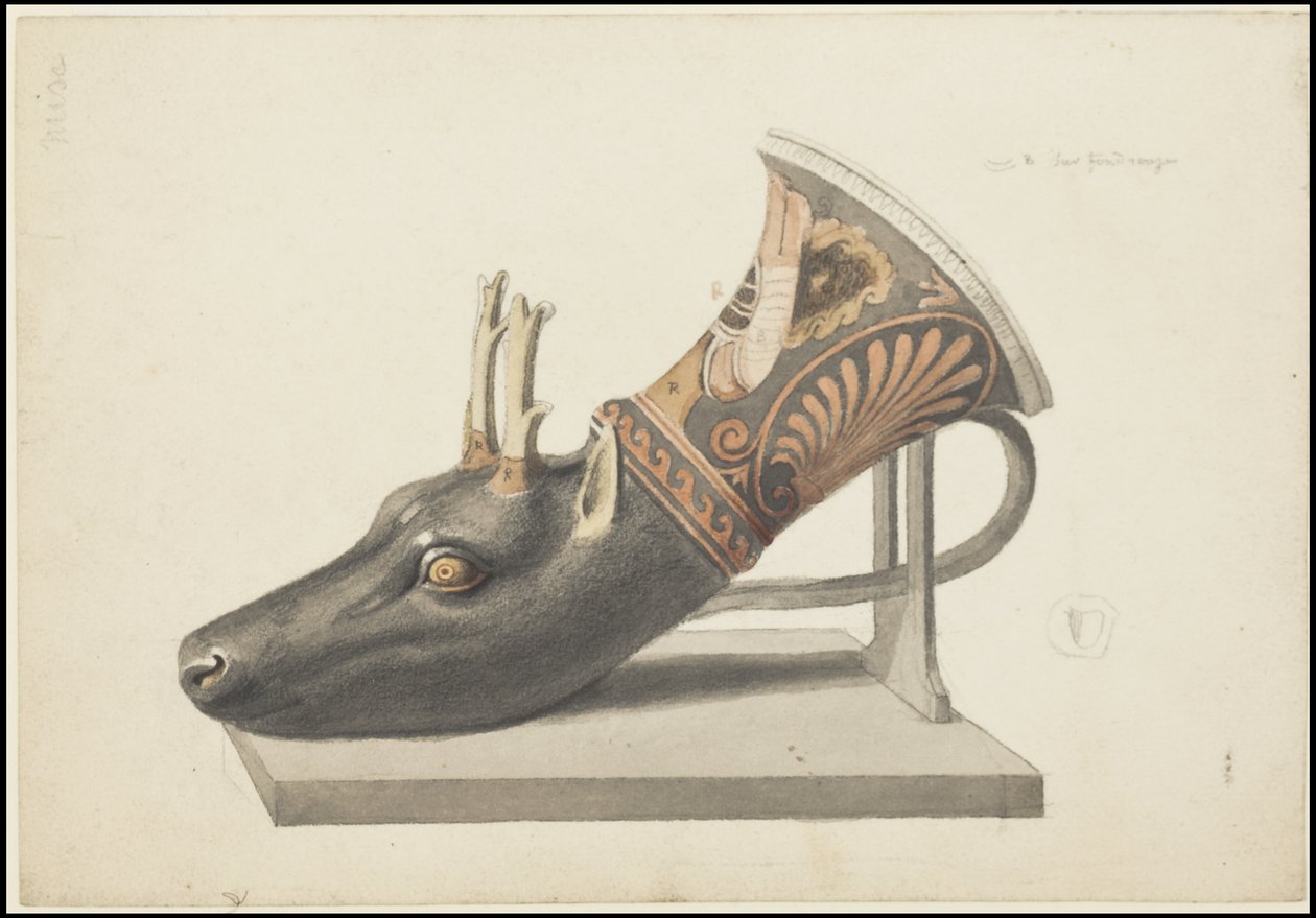 En samling av Waldecks originale kunstverk fra Mesoamerica, boks 4 av 22 av Johann Friedrich Maximilian von Waldeck