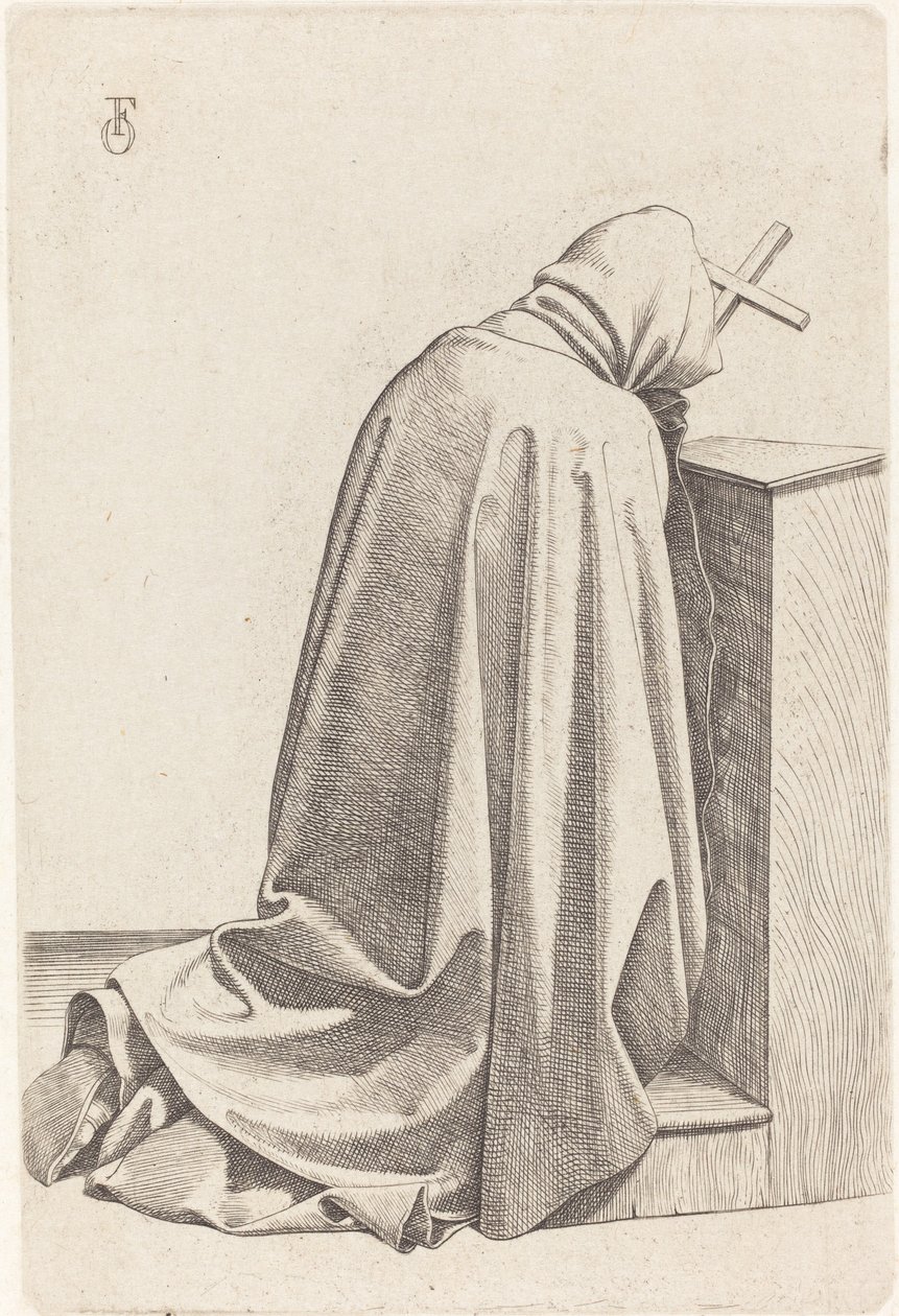 Bedende munk av Johann Friedrich Overbeck