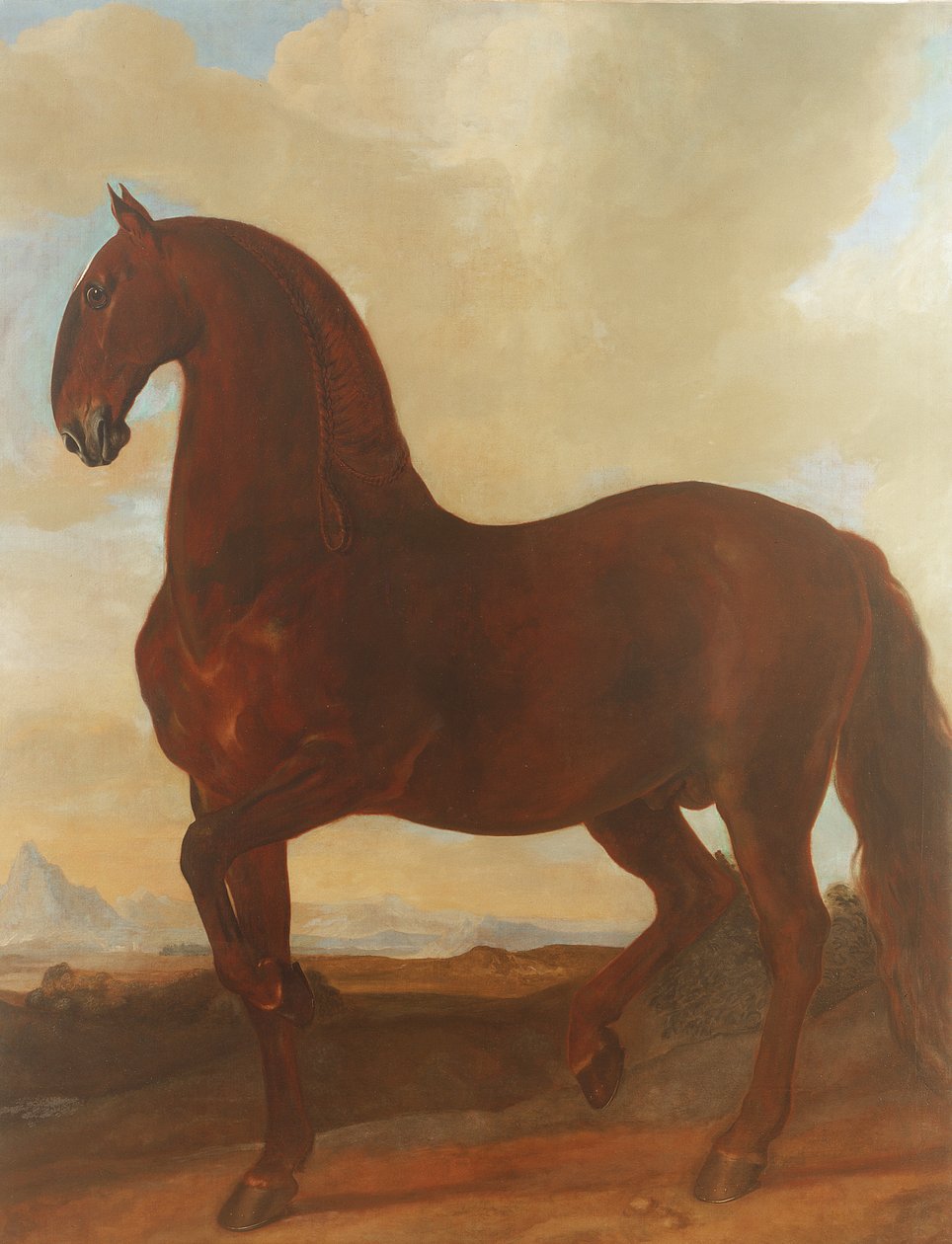 The Bay Stallion ved Eisgruber Stud av Johann Georg Hamilton