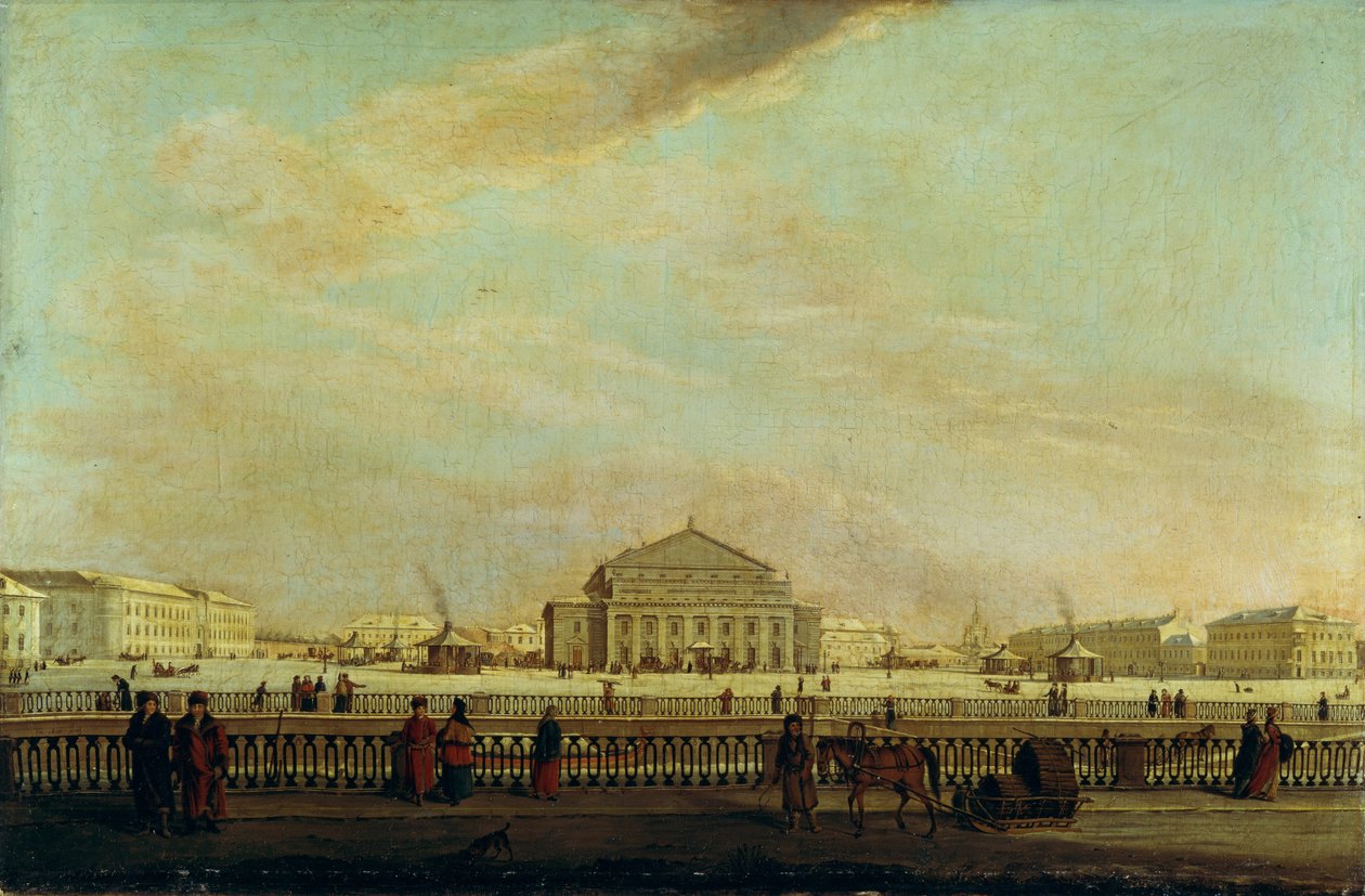 St. Petersburgs keiserlige Bolshoi Kamenny-teater av Johann Georg Mayr