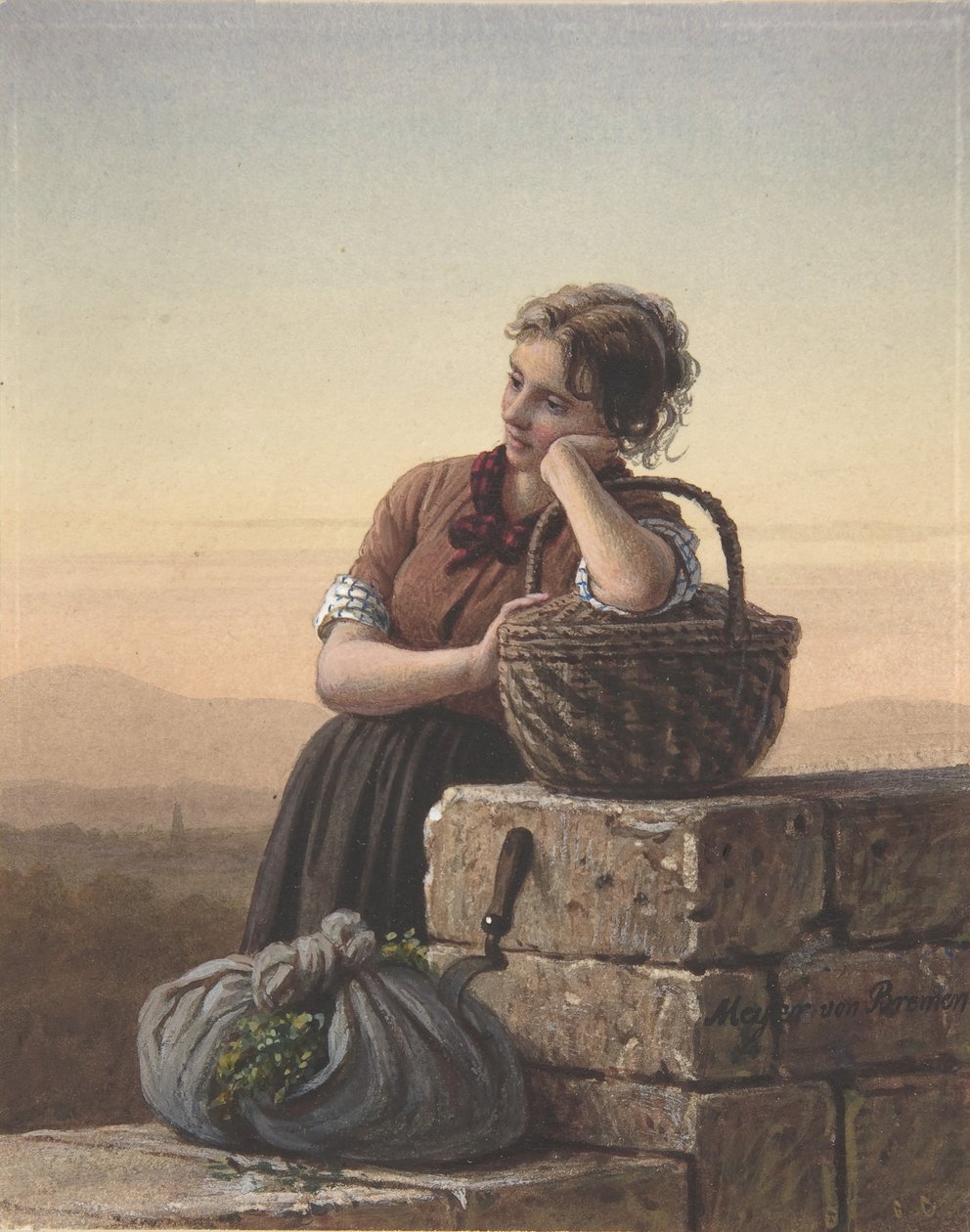 Returning Home, 1800-tallet. av Johann Georg Meyer