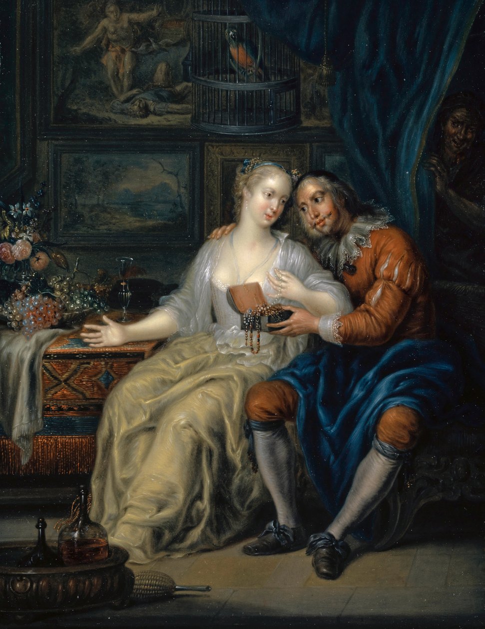 Par med Matchmaker, ca. 1750. av Johann Georg Platzer