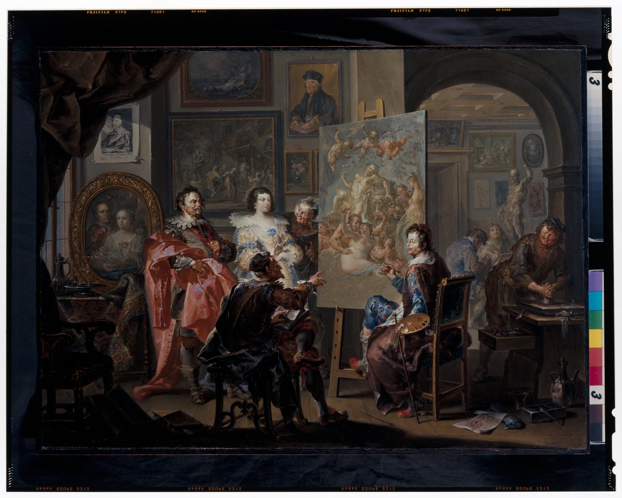 Malerens atelier av Johann Georg Platzer