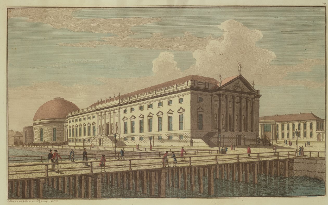 Utsikt over operahuset i Berlin, 1773 av Johann Georg Rosenberg