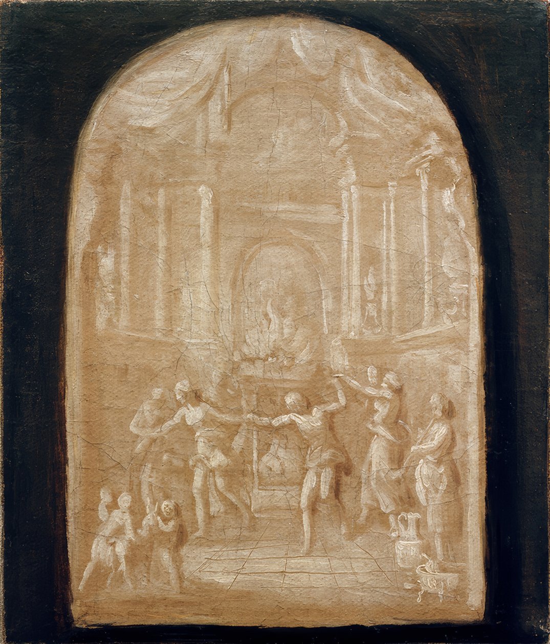 Dans rundt offeralteret av Johann Georg Schütz