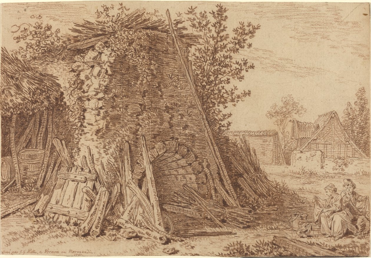 En rustikk ovn i Vernon av Johann Georg Wille