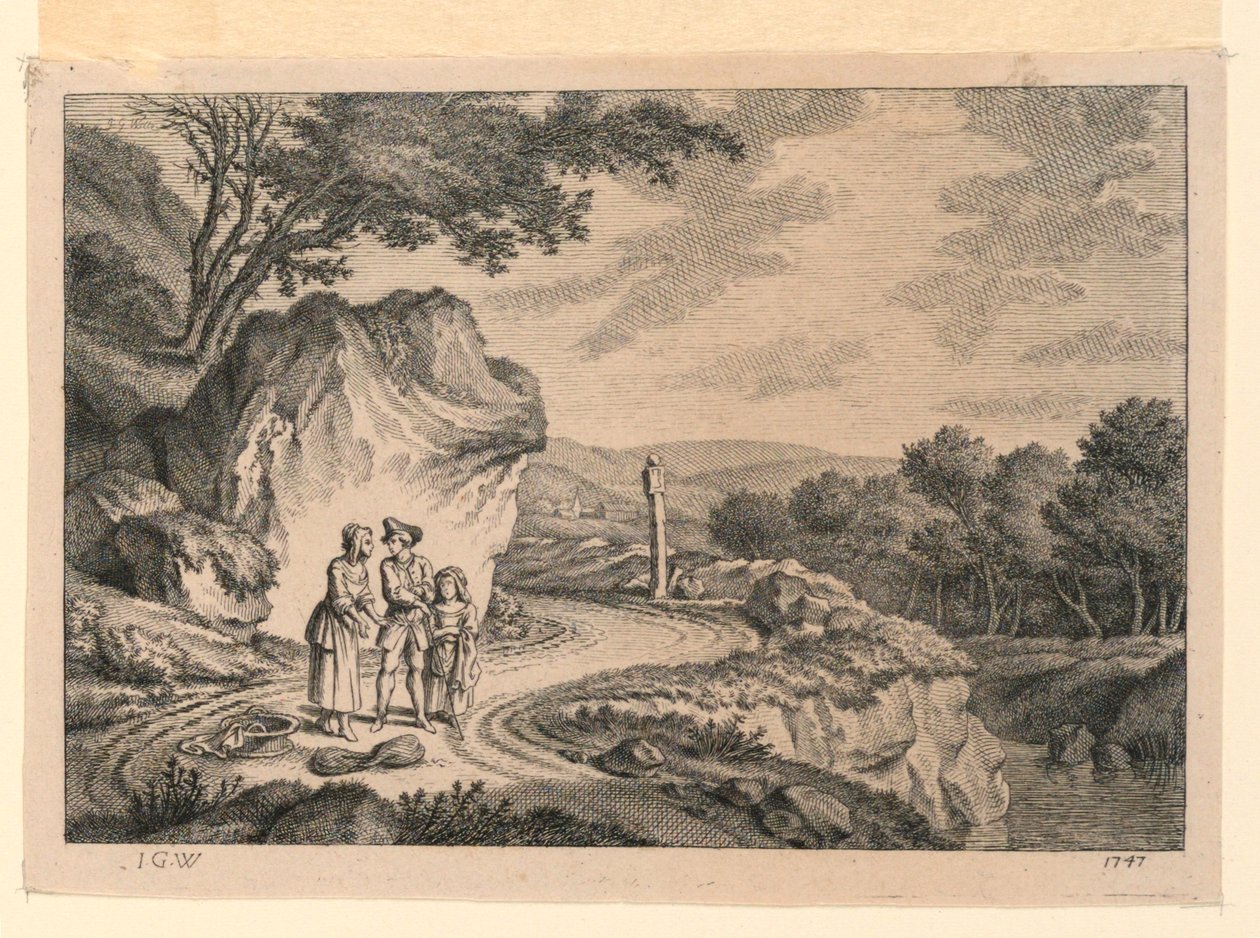 Den svingete veien av Johann Georg Wille