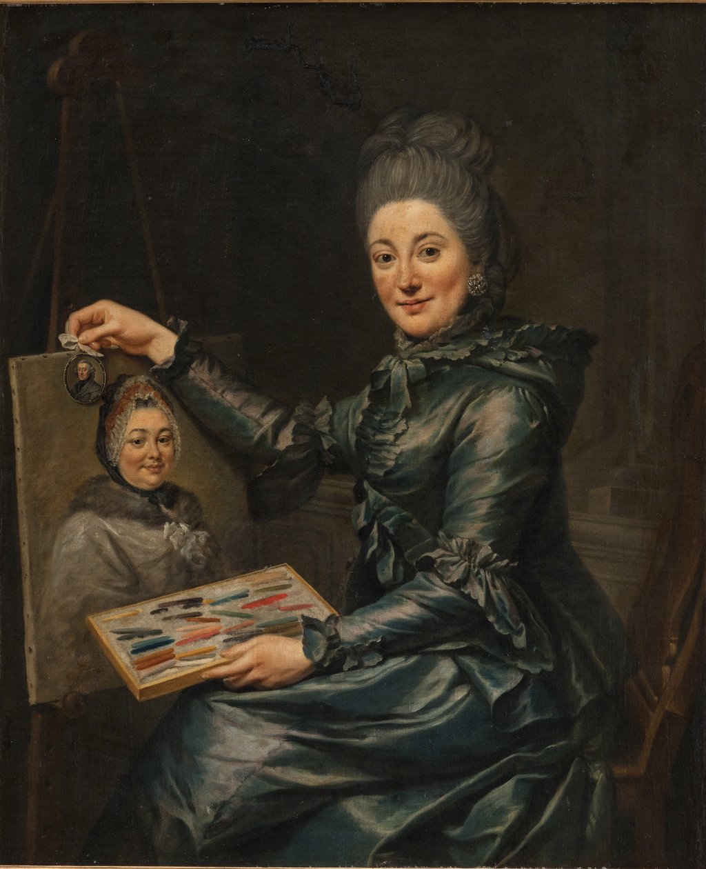 Portretul fiicei artistului Elisabeth, căsătorită cu Lampenorwegian av Johann Georg Ziesenis