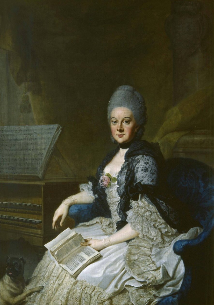Hertuginne Anna Amalia av Brunswick-Wolfenbüttel 1739-1807 av Johann Georg Ziesenis the Younger