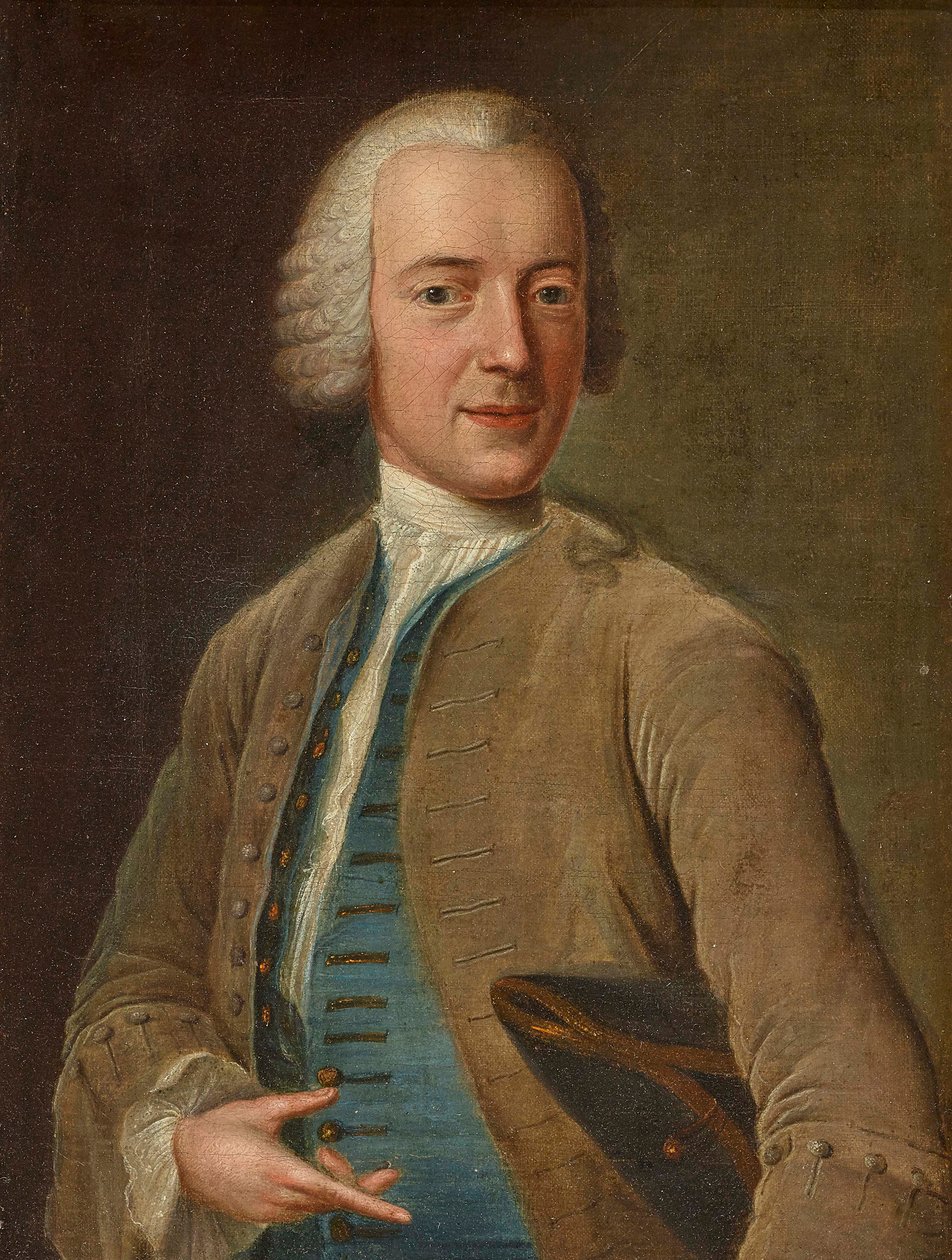 Selvportrett, ca 1744. av Johann Georg Ziesenis the Younger