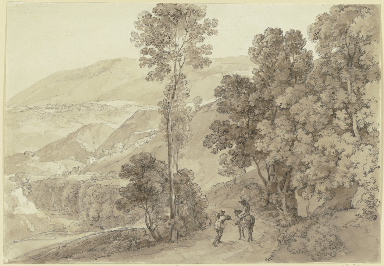 Område nær Subiaco av Johann Georg von Dillis