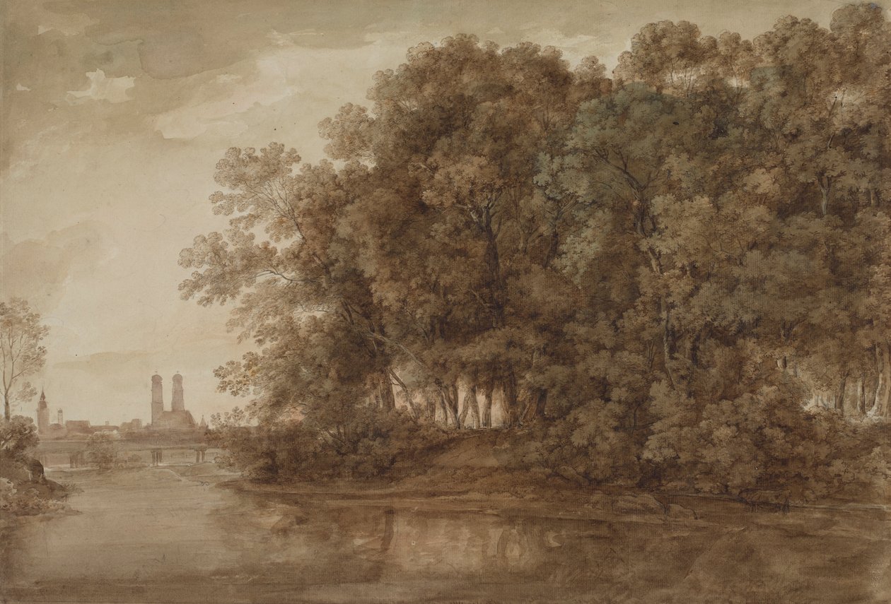 Utsikt over München av Johann Georg von Dillis