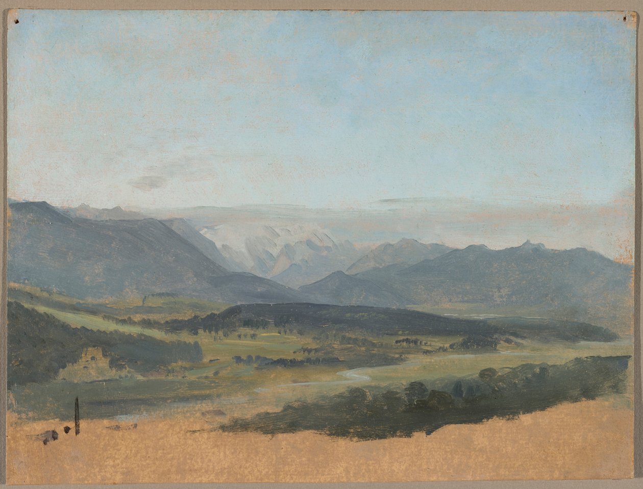 Øvre Loisach-dalen av Johann Georg von Dillis