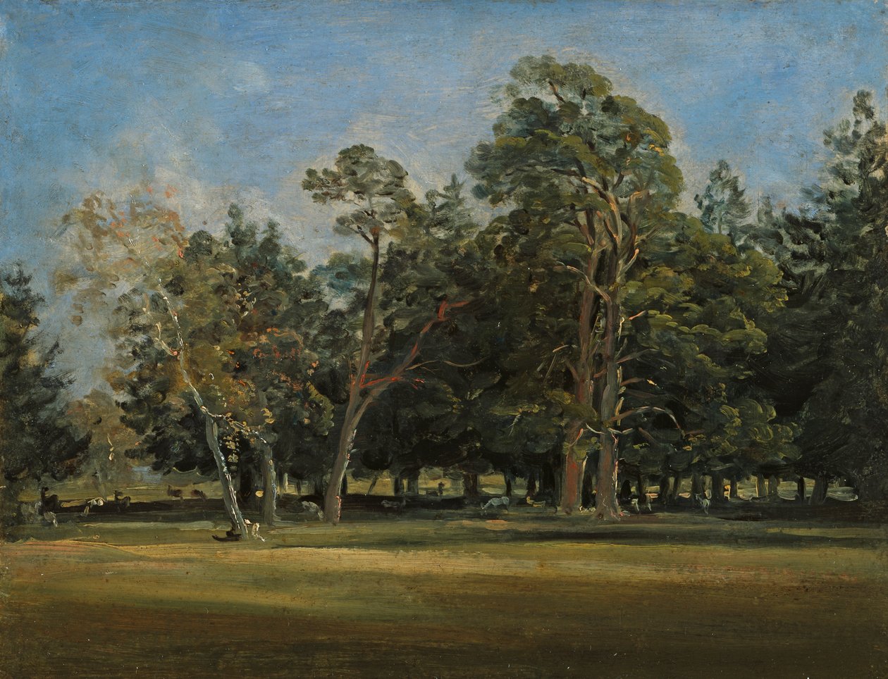 Hjorteparken ved München av Johann Georg von Dillis