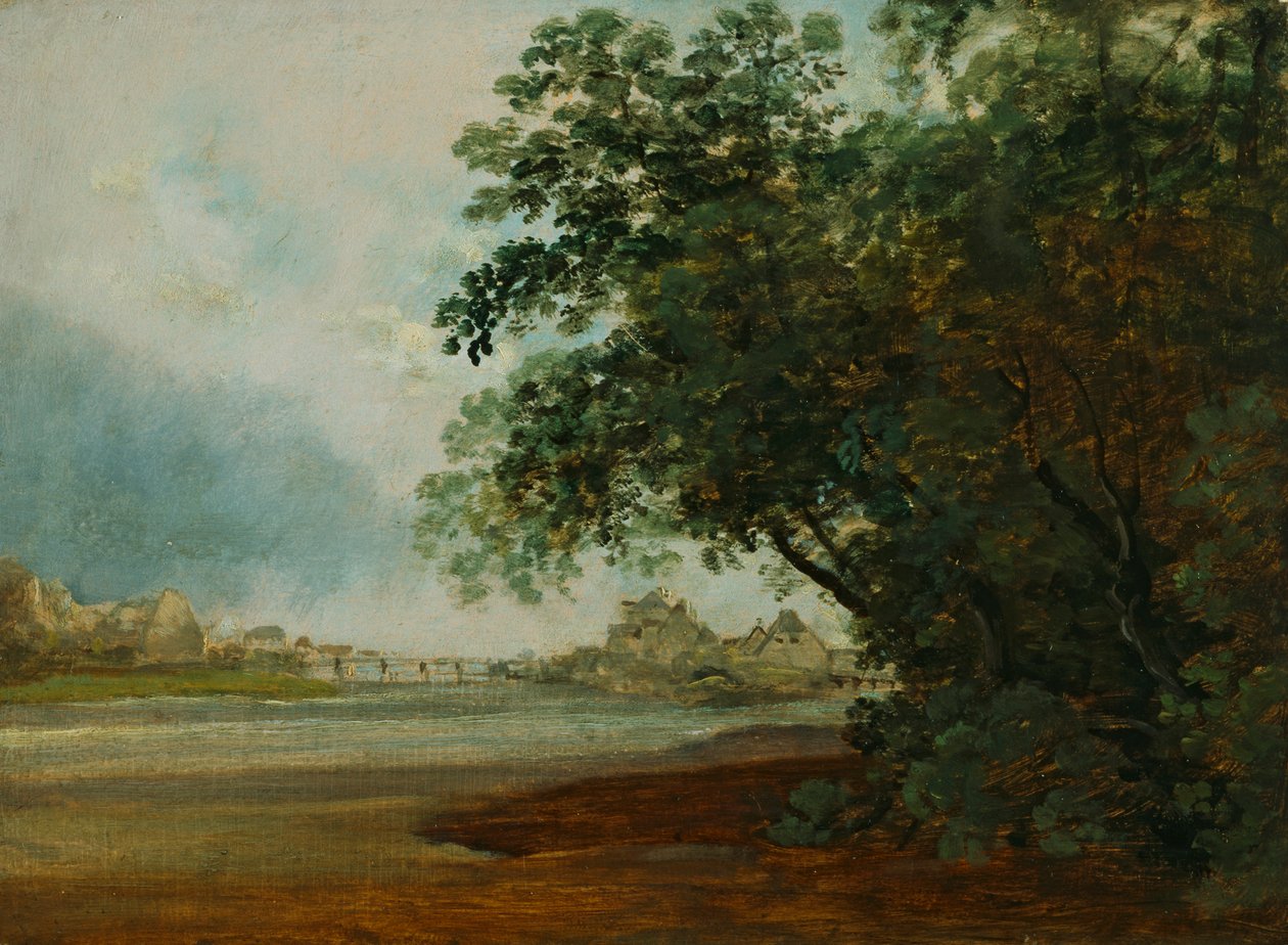 Isar med Praterøya av Johann Georg von Dillis