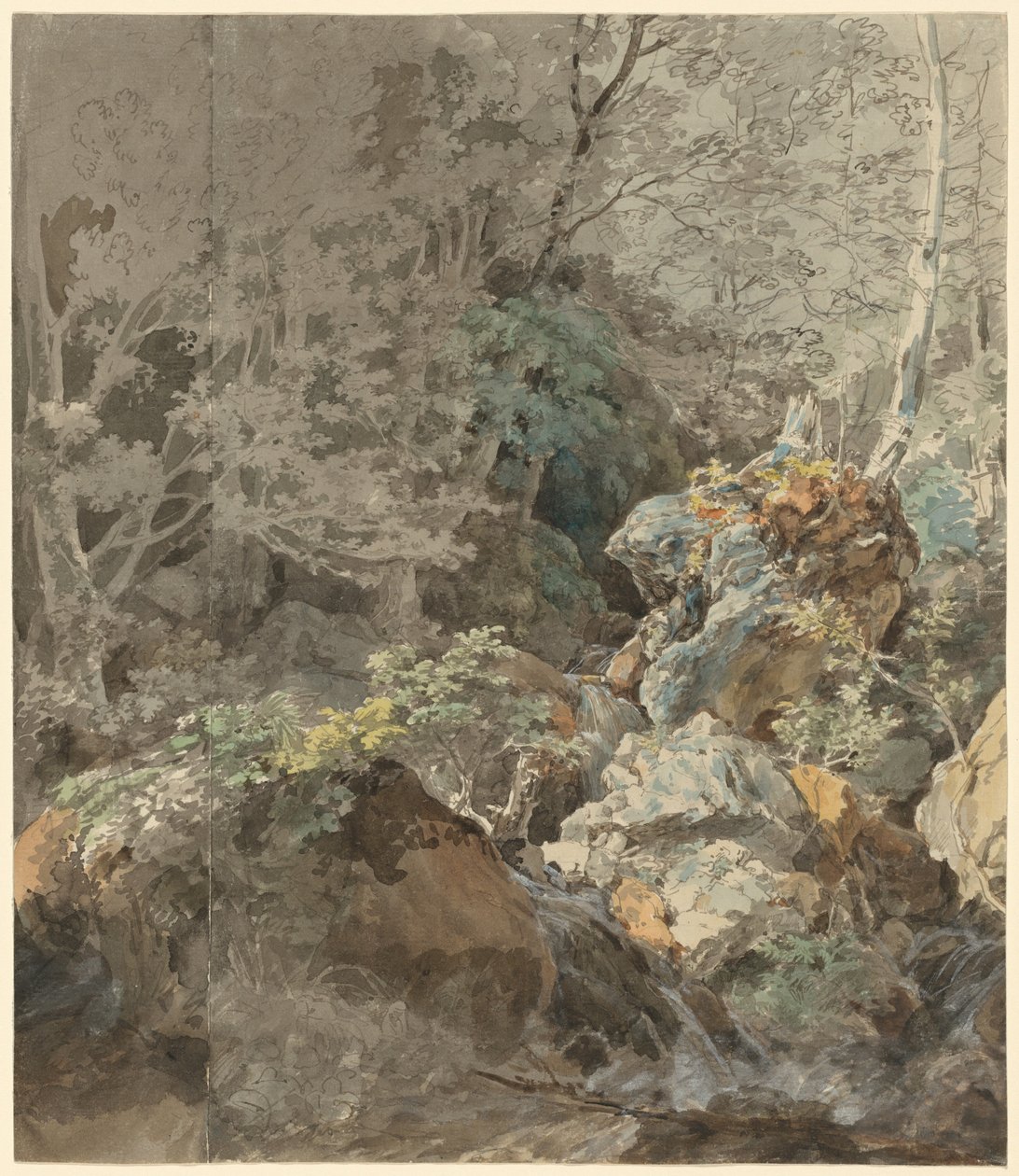 Fosser i en fjellskog av Johann Georg von Dillis