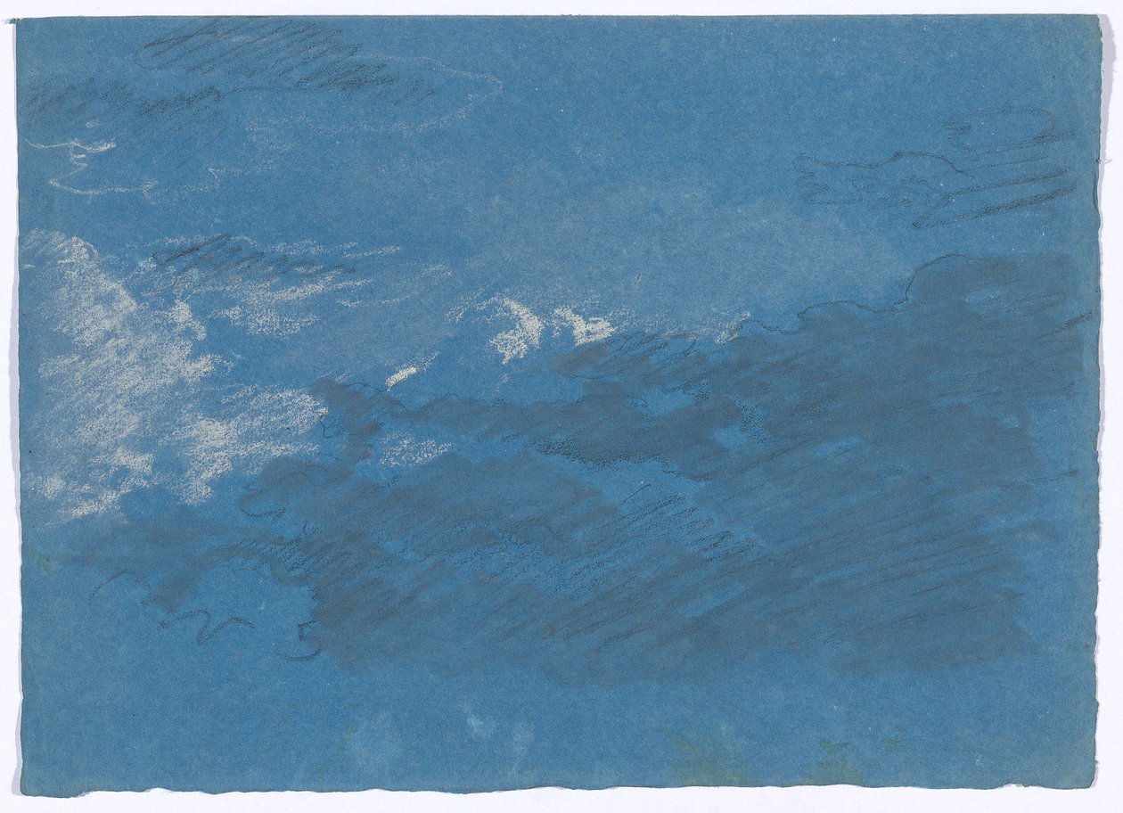 Wolkenstudie av Johann Georg von Dillis