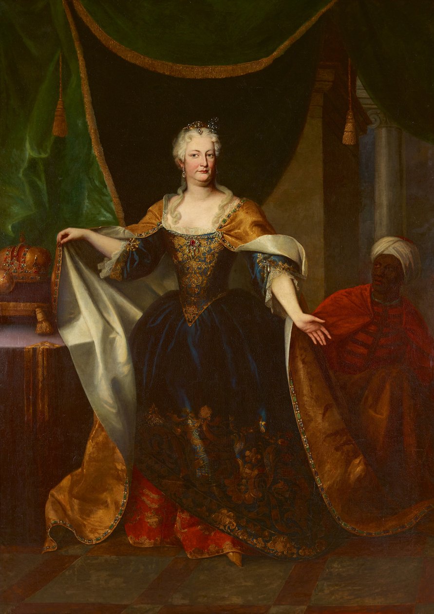 Elisabeth Christine av Brunswick-Wolfenbüttel 1691-1750, rundt 1730. av Johann Gottfried Auerbach