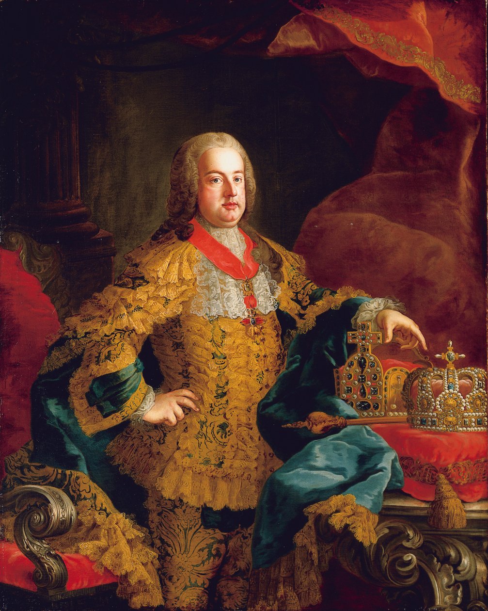 Portrett av keiser Franz I, 1752 av Johann Gottfried Auerbach