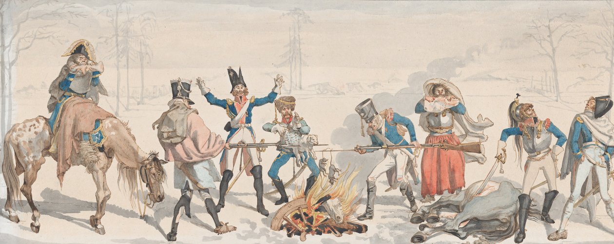 Lunsj på Fork Le Dejeuner à la Fourchette, 1813. av Johann Gottfried Schadow