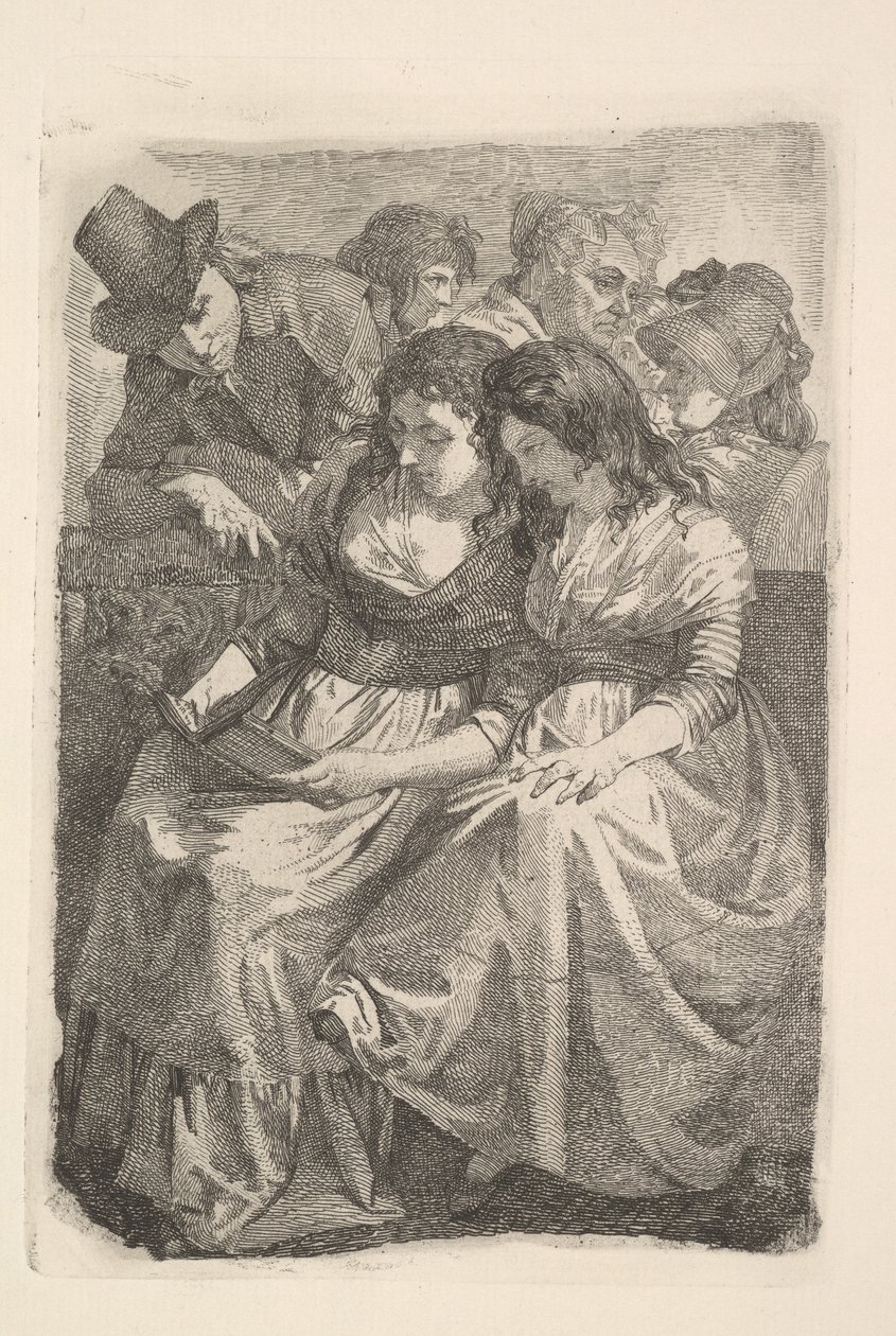 Schadow og hans familie, 1925. av Johann Gottfried Schadow