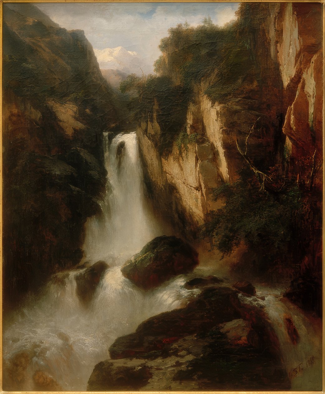 Foss i høyfjellet av Johann Gottfried Steffan