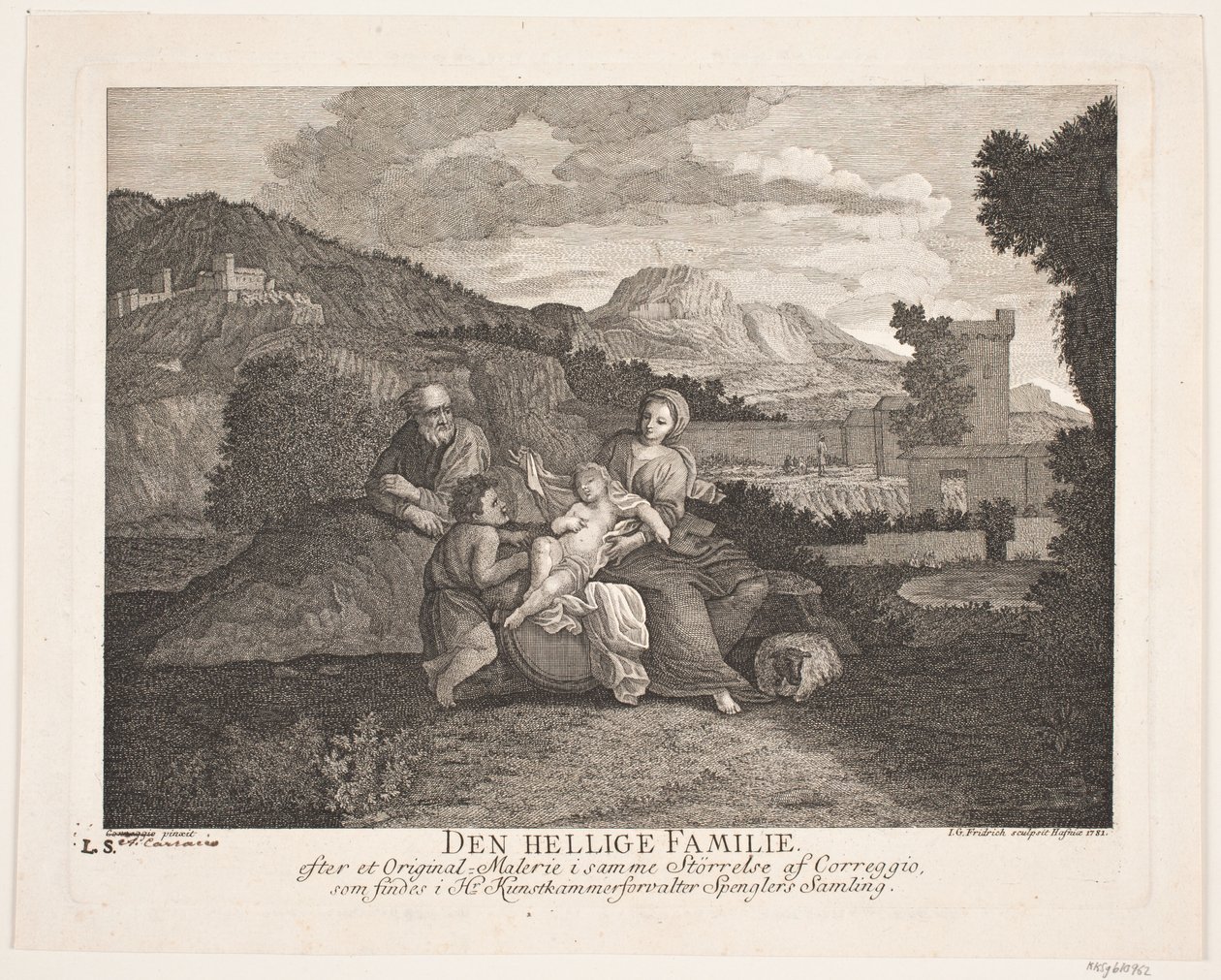 Den hellige familie av Johann Gottlieb Friedrich