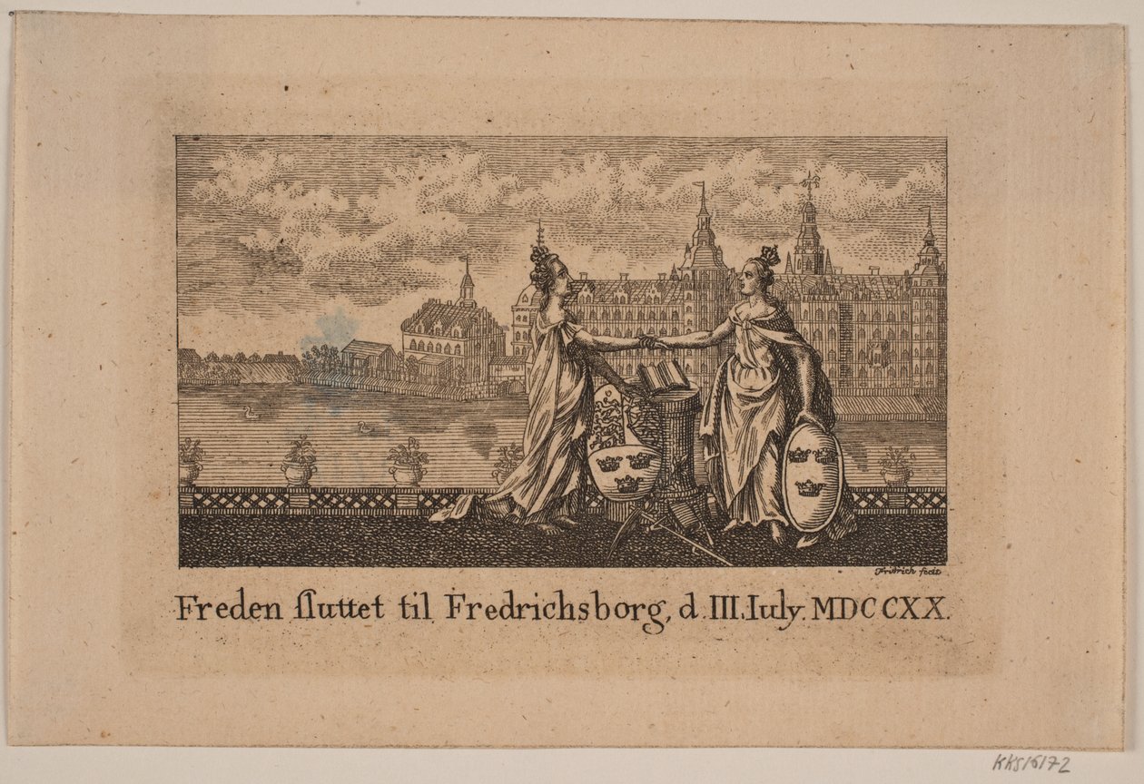 Fred sluttet på Frederiksborg av Johann Gottlieb Friedrich