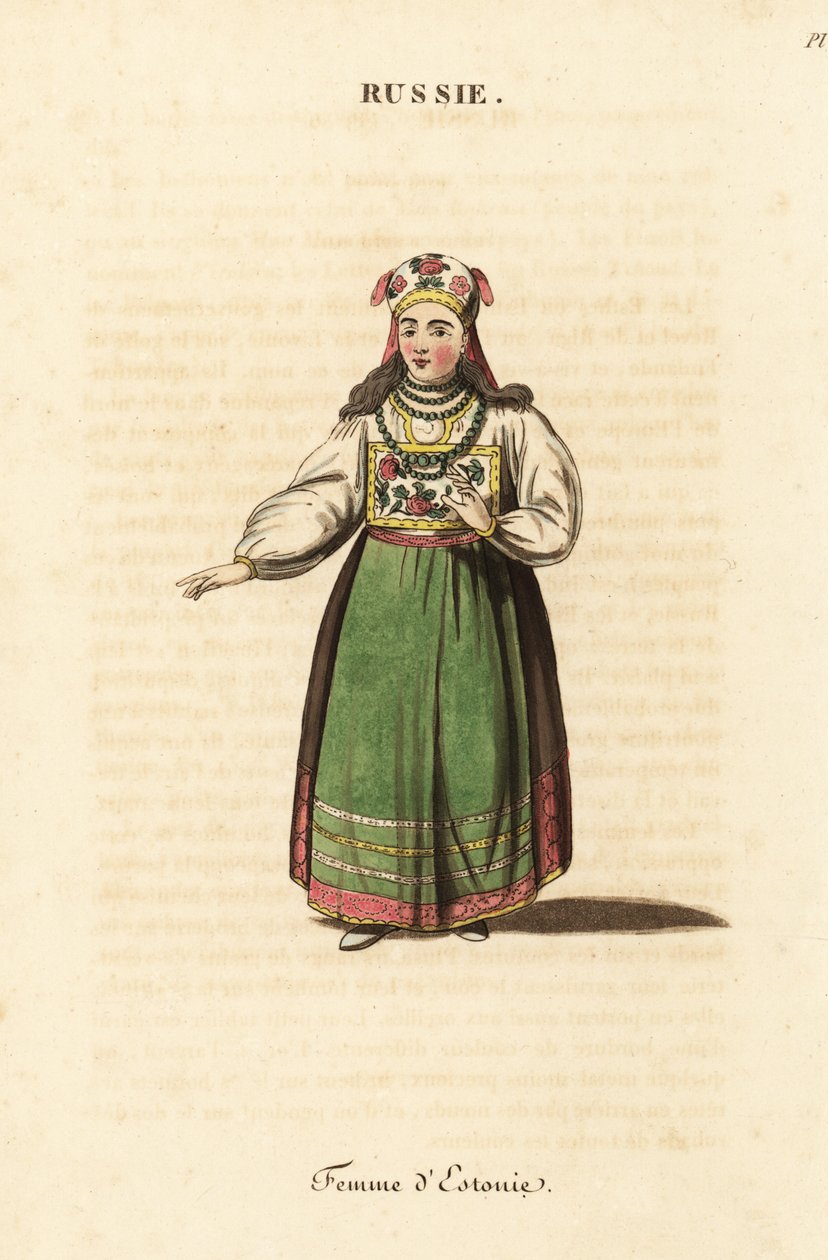 Gift kvinne fra Estland av Johann Gottlieb Georgi