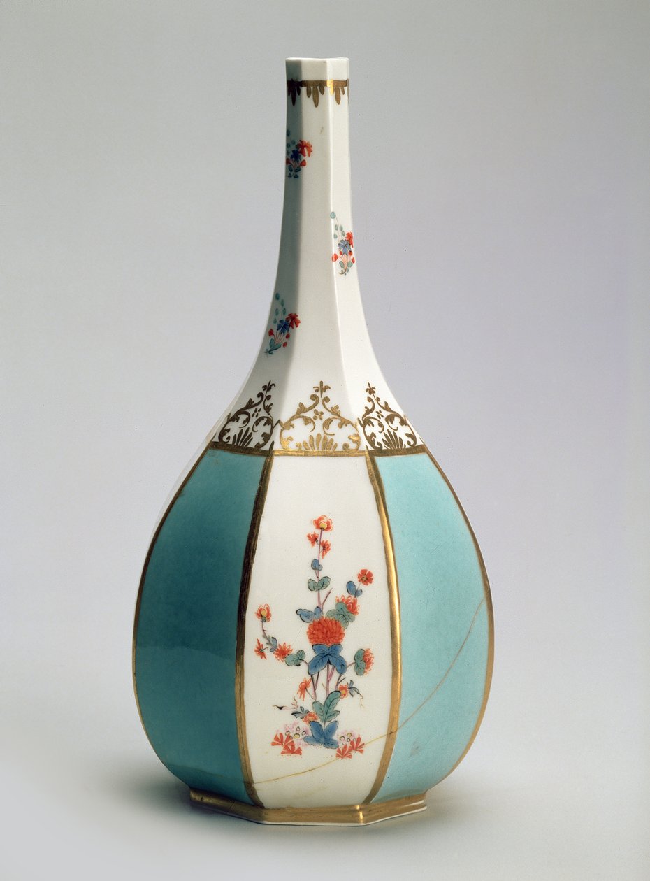 Kolbe, i form av en japansk sakeflaske, for Meissen-fabrikken, ca. 1725 (porselen) av Johann Gregor Herold
