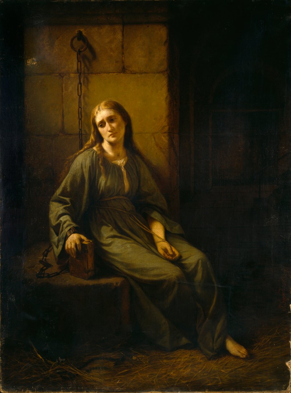 Marguerite i fengsel, 1863-1867. av Johann Grund