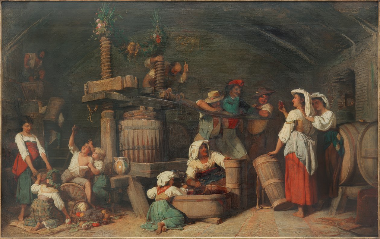 romersk vinpresse av Johann Heinrich Hasselhorst