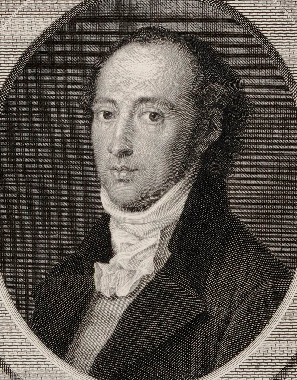 Portrett av komponisten Johann Anton André 1775-1842, 1800. av Johann Heinrich Lips