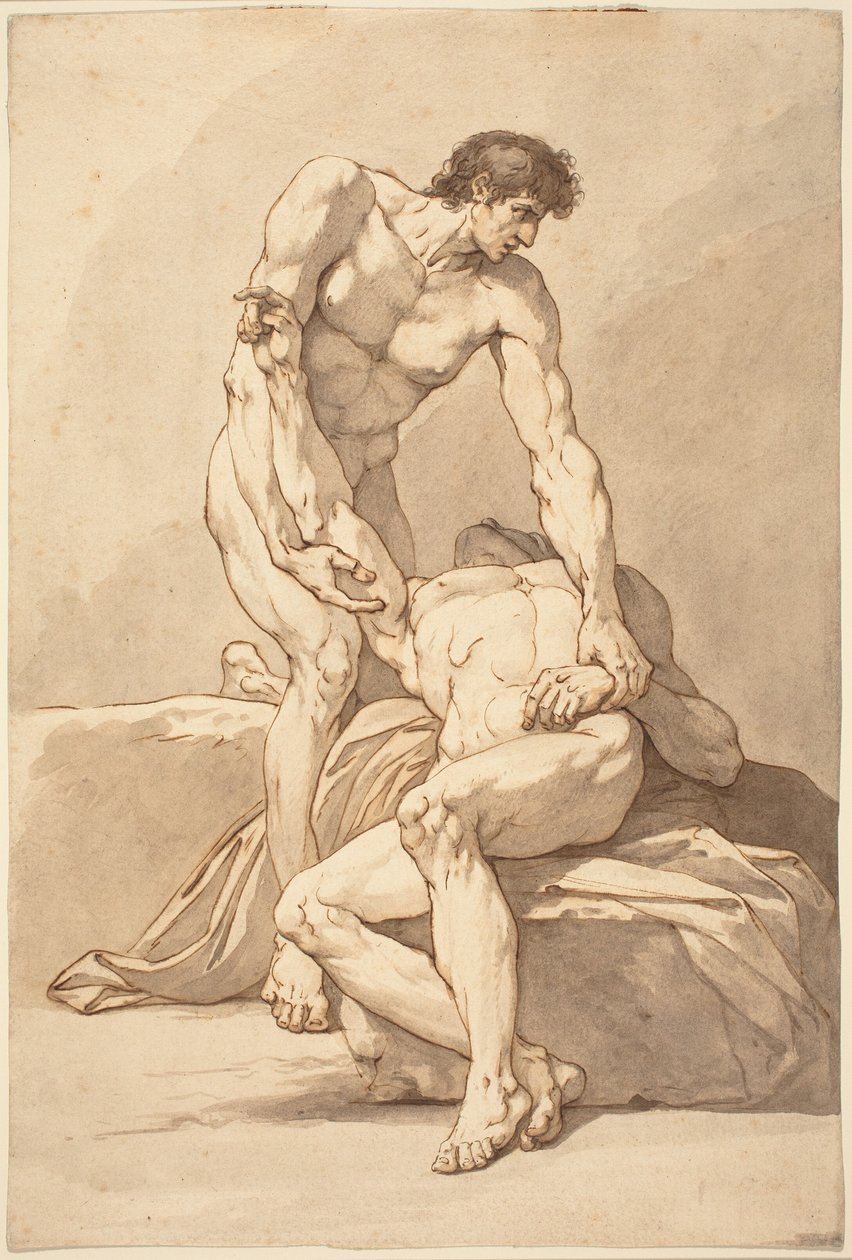 To nakne menn av Johann Heinrich Lips