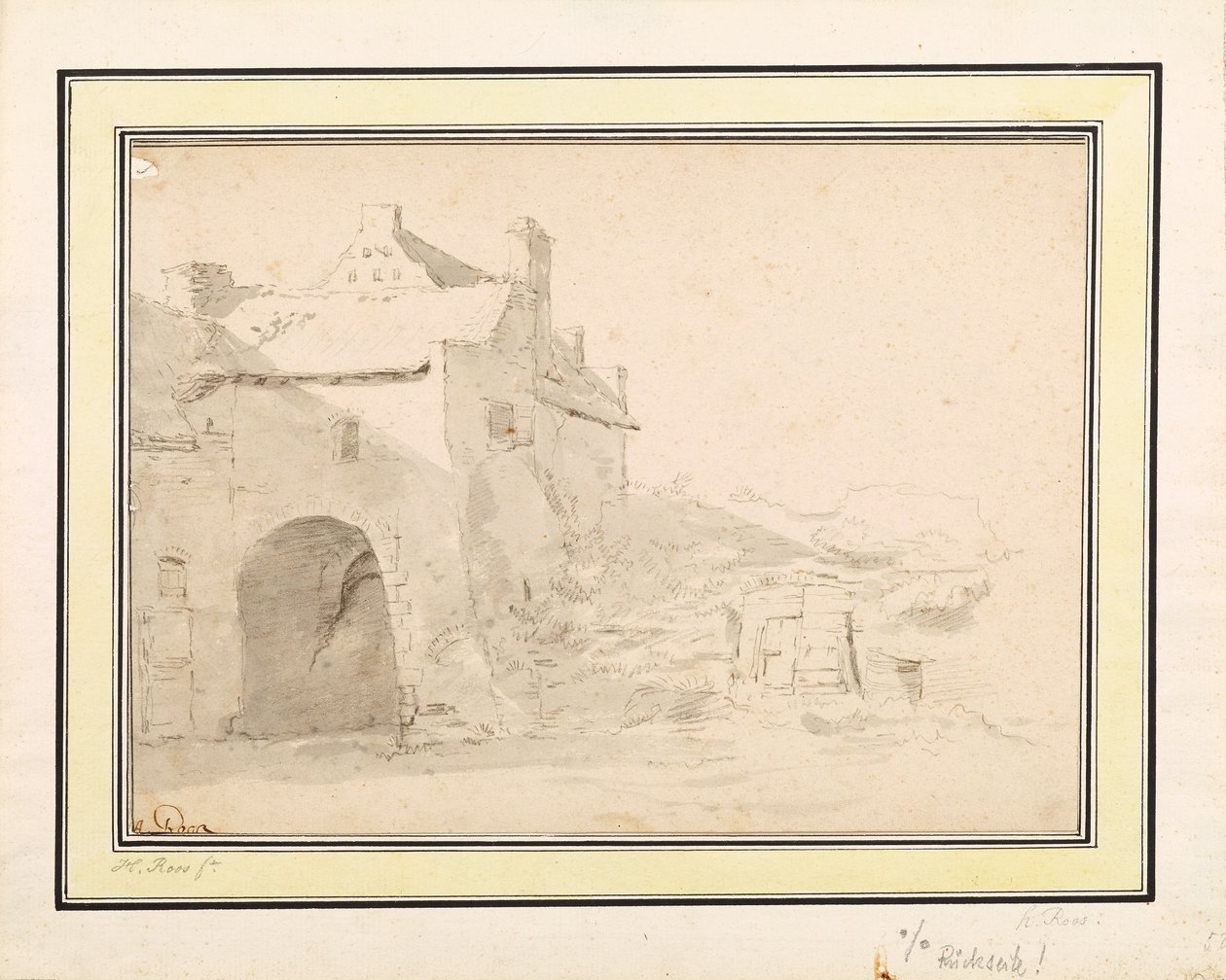 Arkitektstudie av Johann Heinrich Roos