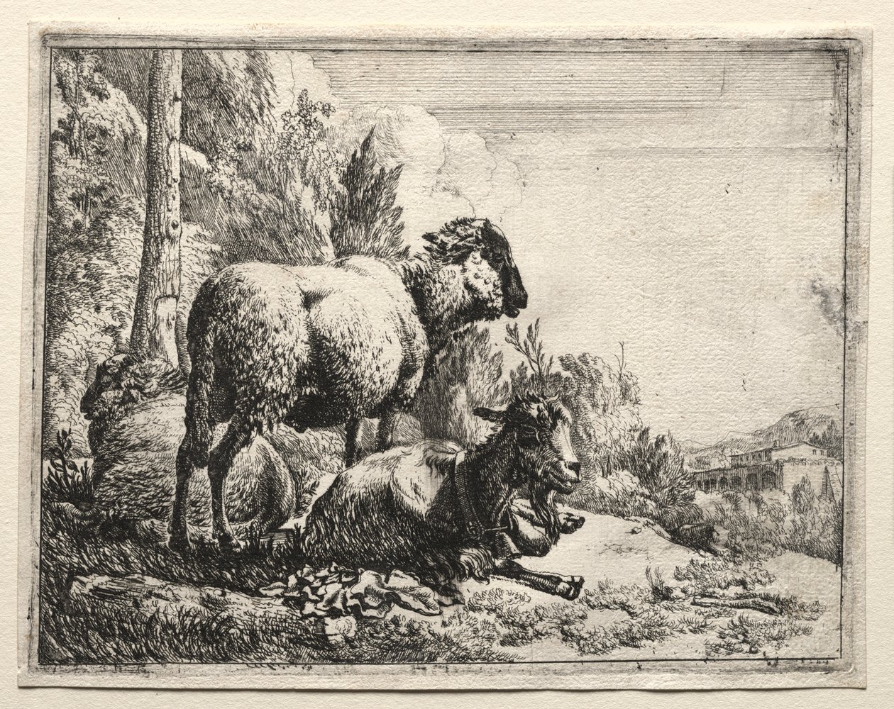 Geit med Bell av Johann Heinrich Roos