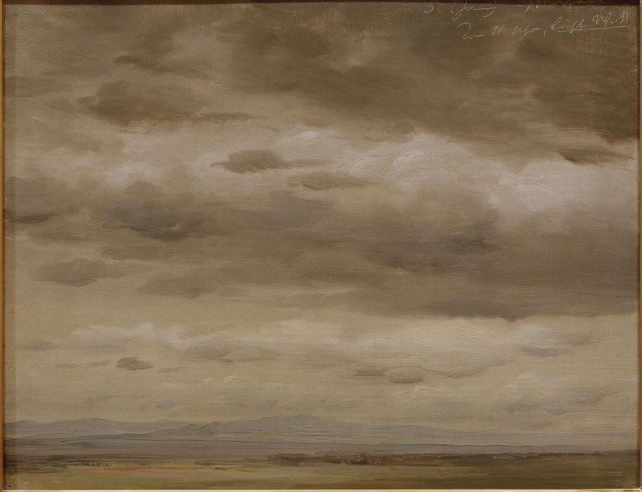 Skyskisse av Johann Heinrich Schilbach